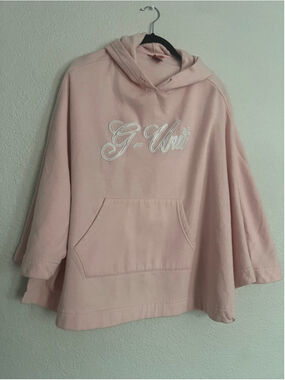 Women's G-Unit Pink Hoodie Poncho with White Logo OSFA